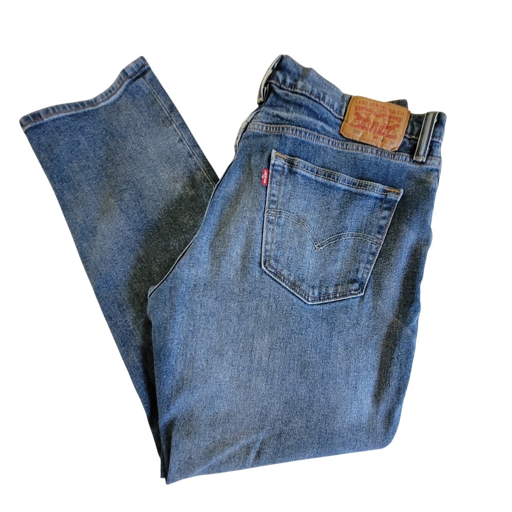 Levi's 541 Athletic Taper Jeans Mens 34x30‎ Blue Medium Wash Denim Pants